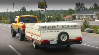 This Creepy Pop-Up Camper Is Apparently 'Where Girls Become Women'